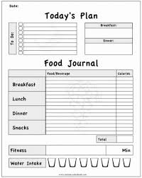 Printable Food And Exercise Journal Template In 2020 Fitness Journal Printable Workout Food Fitness Journal