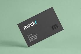 Realistic Business Card Mockup Psd Business Card Mock Up Business Cards Mockup Psd Business Card Design Inspiration