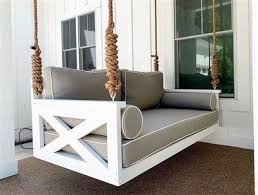 Pin By Adriane Leotta Sawada On White Beach Houses In 2020 Diy Porch Swing Bed Porch Swing Bed Porch Swing Cushions