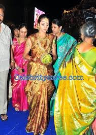 Laxmi Pranathi Jr Ntr Wife In Traditional Wedding Saree South Indian Bride Bridal Silk Saree Indian Bride