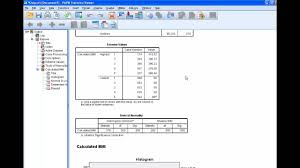 How To Compute Bmi In Spss Youtube