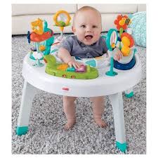 Fisher Price 2 In 1 Sit To Stand Activity Center Safari Baby Activity Center Activity Centers Infant Activities