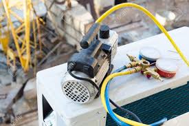 Installing Air Conditioner Vacuum Pump Stock Photo Picture And Royalty Free Image Image 45363726