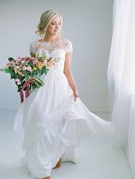 Ash Gown Illusion Neckline Wedding Dress Illusion Neckline Wedding Dress Wedding Dress Topper Short Girl Wedding Dress
