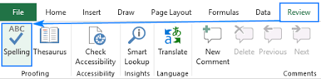 How To Spell Check In Excel