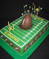 Ever wonder how to make a cake in a fun creative shape? Ducks Football Football Birthday Cake Football Party Cake Football Birthday Party