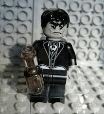 Lego Zombie Minifigure Butler Halloween Monster Man Black Hair Wine Bottle New Lego Zombies Lego Toy Mini Figures