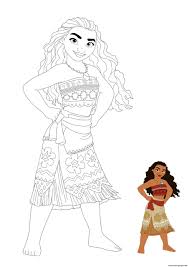 Learn about famous firsts in october with these free october printables. Princess Moana Coloring Pages Printable