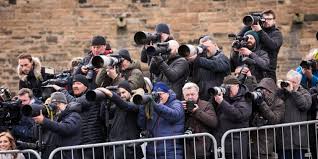 Paparazzi tend to make a living by selling their photographs to media outlets that focus on tabloid. Paparazzi Liberal Dictionary