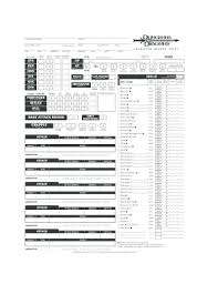 d d 3 5 character sheet form fill out and sign printable pdf template signnow
