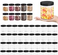 Amazon.com: Dapuri 24 Pcs 16 oz Plastic Jars with Lids 16 oz ...