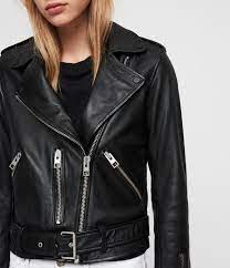 Womens Balfern Leather Biker Jacket Black Leather Jacket Womens Biker Jacket Biker Jacket