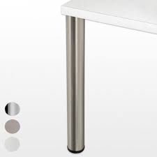 Pied de table inox pietement carr kokoon design tb00080ss. Pied De Table Rond 710 Ou 870 Mm Blanc Chrome Ou Inox Diametre 80 Mm Chez Ilovedetails Com