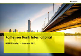 Raiffeisen Bank International Ag 2019 Q3 Results Earnings Call Presentation Otcmkts Raiff Seeking Alpha
