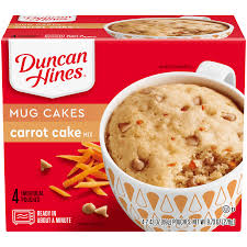 Delicious carrot cake doctored cake mix recipe by mycakescho. Duncan Hines Mug Cakes Carrot Cake Mix With Cream Cheese Frosting 4 Pouches Walmart Com Walmart Com