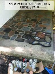Tips on spray painting can be sought at az central, all things thrifty, amazon, ebay, gleem paint, mustangs, kitchen kool, tipson spray painting, and no, the color in spray paint is not affected by bleach. 19 Concrete Spray Paint Ideas Backyard Outdoor Living Outdoor Kitchen Design