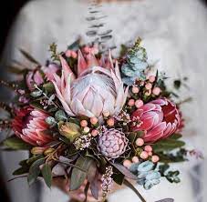 Protea Flower Bouquet Wedding Protea Wedding Rustic Wedding Flowers