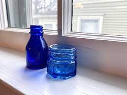 Russel & sons ribbon display. Mid Century Vicks Vatronol Noxzema Glass Jars Antique Etsy Glass Jars Antique Glass Bottles Glass