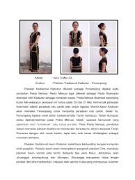 Video mengenai pengupacaraan pekahwinan dan tarian traditional. Nama Baju Kadazan Dusun Perempuan