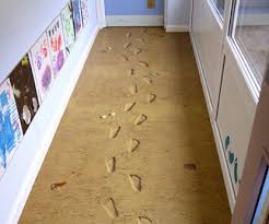 Sandy Footprints Funky Flooring Http Www Creative Continuity Co Uk Products Funky Flooring Flooring Tile Floor Floor Graphics