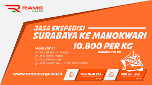 Ekspedisi terbaik surabaya manokwari kirim barang dari surabaya ke manokwari kini tidak perlu lagi bingung. Jasa Ekspedisi Surabaya Manokwari 10 800 Per Kg Min 50 Kg Rame Cargo