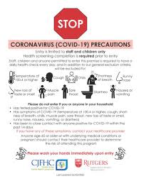 Interim guidance for certified child care facilities operating during the novel coronavirus pandemic — april 14, 2021. Covid 19 Door Sign For Child Care Centers Child Care Resources
