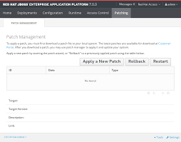 Patching And Upgrading Guide Red Hat Jboss Enterprise Application Platform 7 0 Red Hat Customer Portal