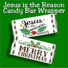 Regular (1.55 oz) and xl (4.4 oz) ★ two tags: Diy Party Mom Jesus Is The Reason For The Season Christmas Candy Bar Wrapper