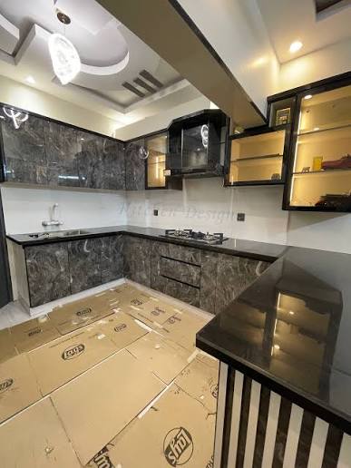 Spacious kitchen in a Karachi rental apartment