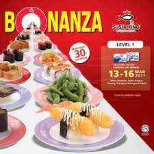 Sushi king rm3.18 bonanza terms and conditions: Sushi King Bonanza Rm3 18 Plate For Card Members Johor Kelantan Kuala Lumpur Penang Putrajaya Selangor Sabah 13 16 March 2017