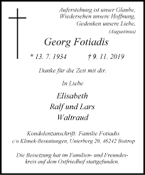 For three years, she wrote the scripts for ert's daily children's programme around everyone. Traueranzeigen Von Georg Fotiadis Trauer Lokalkompass De