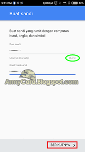 Contoh Cara Membuat Akun Google Untuk Membuka Gmail Daftar Email Baru Di Handphone Android Yang Memilki Os Lolipop Dan Untuk Mengakt Google Aplikasi Persandian