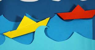 Printable Perahu Kertas Berurutan Di 2020 Seni Kertas Daur Ulang Origami