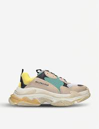 Go and beg ur sugardaddy now boiiiiiiii. Balenciaga Mens Triple S Leather And Mesh Trainers Selfridges Com