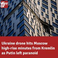 JUST IN: A Ukrainian drone has struck a luxury high-rise in western Moscow.