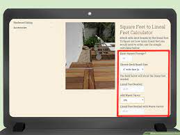 For example, a 10' x 10' kitchen has two walls with 10 feet each (or 240 inches if you add them together). 4 Ways To Calculate Linear Feet Wikihow