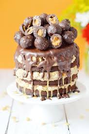 Funky Layer Cake Au Coeur De Boule Brownie Beurre De Cacahuete Vegan Sans Gluten Sweet Sour Healthy Happy Living Funky Layer Cake Au Coeur De Boule