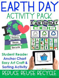 Earth Day Pack Book Anchor Chart Easy Art Sorting Foldable