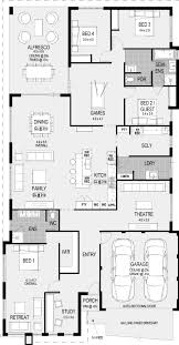The Washington Floorplan Replace Gamesroom With A Computer Room Home Design Floor Plans New House Plans Floor Plans