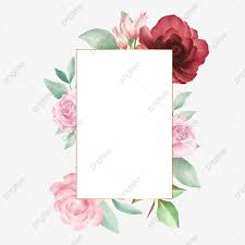 إطار الأزهار مع زخرفة الزهور الجميلة لحضور حفل زفاف أو بطاقات