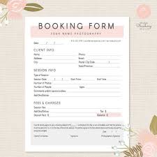 Photography Forms Client Booking Form For Photographer Photoshop Template For Photographers Photography Contract Sign Up Form Photography Contract Photography Pricing Photography Marketing