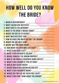 Today we took on a wedding version of the 123. Free Printable How Well Do You Know The Bride Hen Party Bridal Shower Game Bespoke Bride Wedding Blog Wedding Shower Games Bridal Bachelorette Party Bridal Shower Games