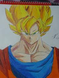Maybe you would like to learn more about one of these? Son Goku From Dragon Ball Z Drawing Using Colored Pencils Step By Step Procedures Steemit