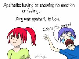 Synonyms for apathetic and the words that have similar meaning. The Meaning Of Apathetic By Gluepop On Deviantart