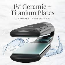 Blow drying then straightening can cause stress and overheating, leaving your hair damaged. Wet2straight 1 Flat Iron With Ceramic Titanium Technology Remington