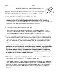 The Miracle Worker Quote Analysis Worksheet Or Test With Detailed Answer Key