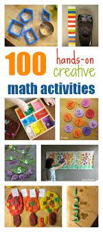 100 Hands On Creative Math Activities For Kids Math Activities For Toddlers Creative Math Math For Kids