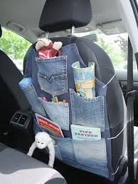 Opbergzak Voor In De Auto Straks Gaan We Weer Massaal Onderweg Naar De Vakantiebestemming Voor Het Vermaak Onderweg Ga Blue Jeans Crafts Sewing Upcycle Jeans