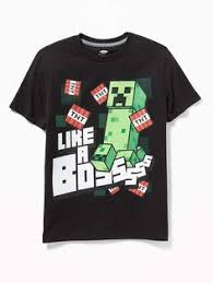 Old Navy Minecraft Graphic Tee For Boys