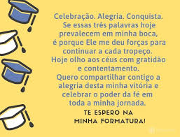 As 35 Mensagens Mais Lindas E Criativas Para Seu Convite De Formatura Pensador Contrato de prestação de serviços de formatura. convite de formatura